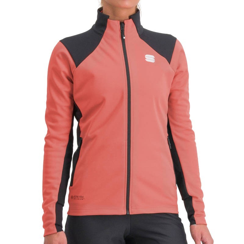 Vrouwen Performance jas Sportful Squadra W stoffig rood / huckleberry Vrouwen Performance jas Sportful Squadra W stoffig rood / huckleberry